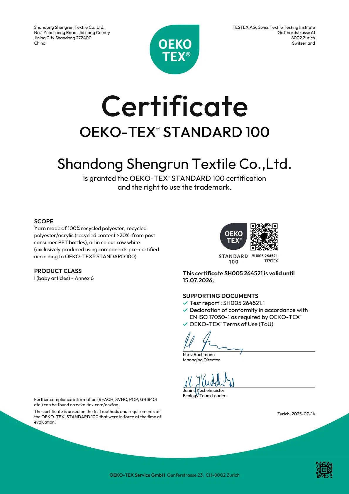 OEKO-TEX OEKO-TEX